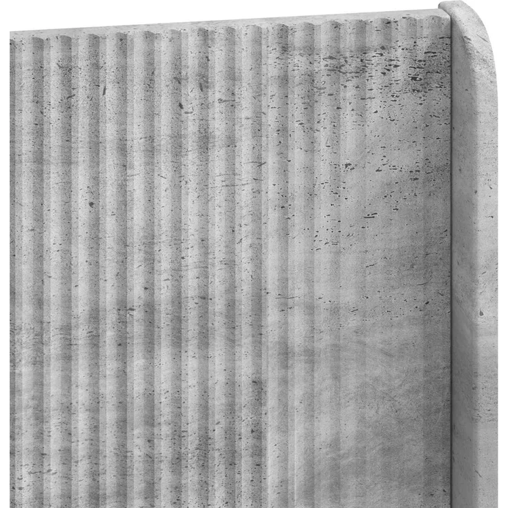 vidaXL Bettgestell mit Stauraum und Kopfteil Betongrau 90 x 200 cm 3413980 – Bild 9