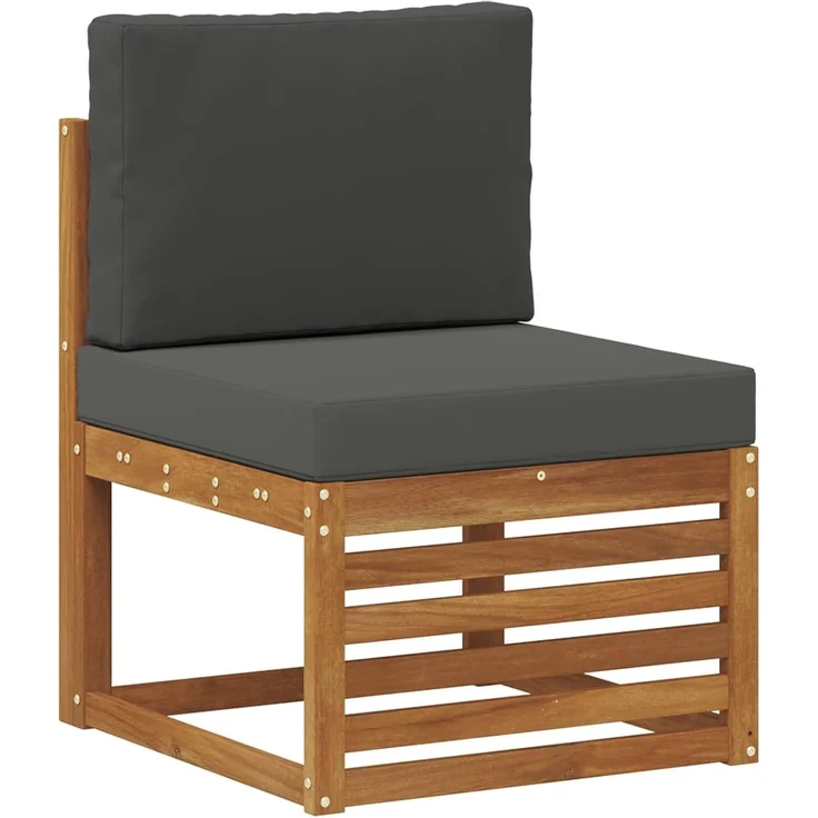 vidaXL Outdoor-Sofagarnitur 6 stk. 6-Sitzer Natur und Anthrazit 3384698 – Bild 8