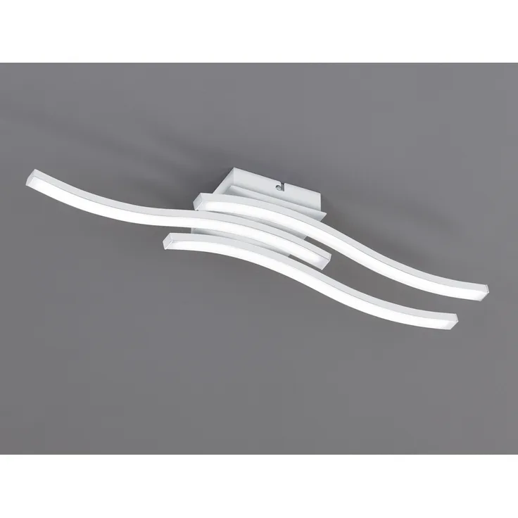 LED Deckenleuchte ROUTE Metall Weiß, Breite 56cm, Neutralweiß