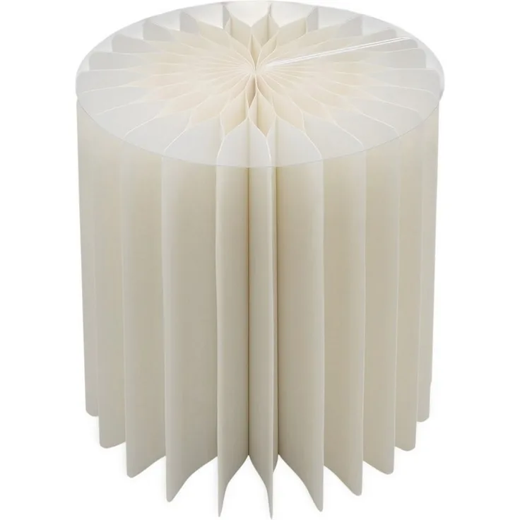 Spetebo Beistelltisch Design Dekotisch aus Papier in weiß (Anzahl, 1-St, Stück), vielseitig einsetzbar
