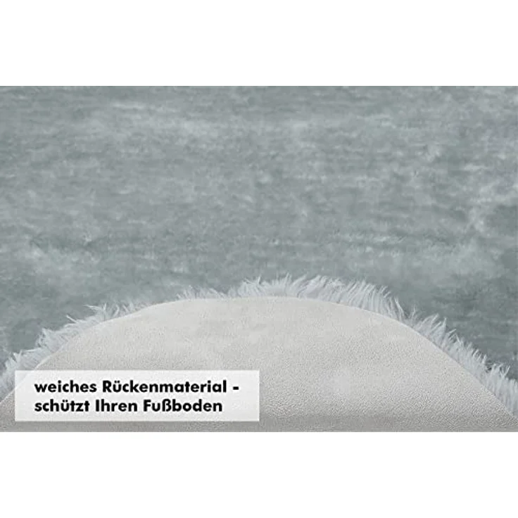 andiamo Lambskin Sitzkissen, Polyester, Hellgrau, rund 40 cm – Bild 5