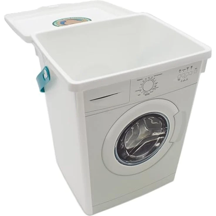mucHome Aufbewahrungsbox Waschpulver Box mit Henkel, Waschmittel Behälter für Waschpads – Bild 4