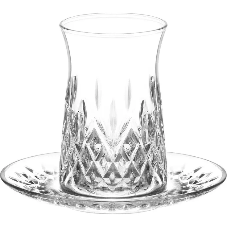 LAV Odin Elegantes Teeset mit Untertellern für 6 Personen 170 ml - 12-teilig