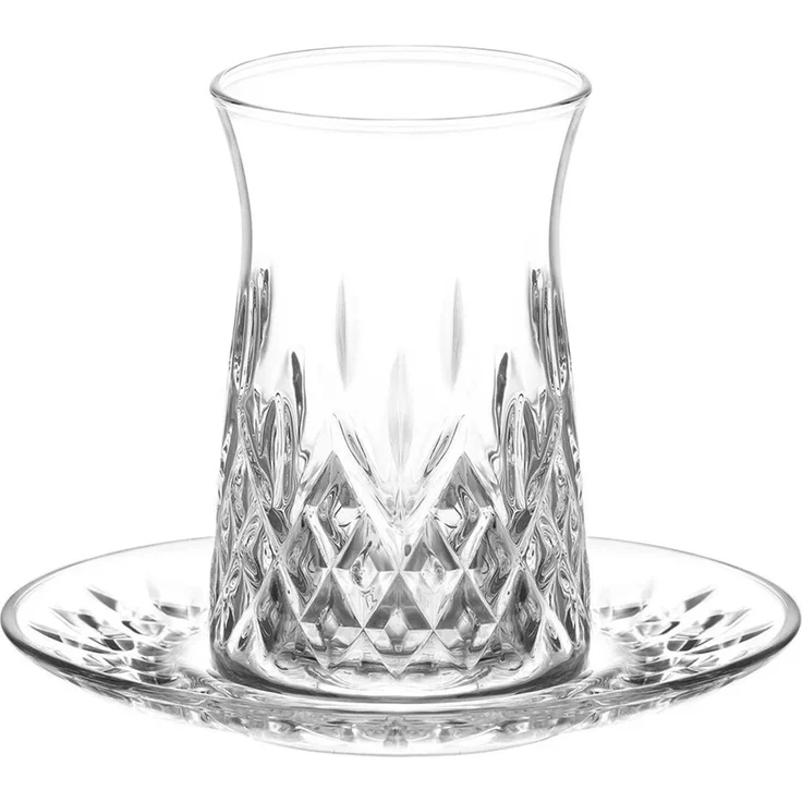 LAV Odin Elegantes Teeset mit Untertellern für 6 Personen 170 ml - 12-teilig – Bild 1