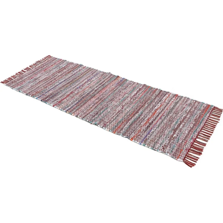 carpetfine Teppich Kelim Chindi, Wendeteppich, rechteckig, Höhe: 6 mm, handgewebt, Fleckerlteppich mit Fransen, auch vielen in Läufergrößen – Bild 2