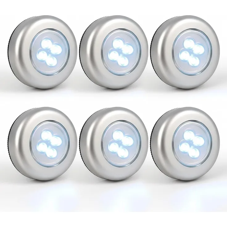 EAXUS LED Unterbauleuchte Selbstklebende Touch Schrankleuchte/Küchenunterbauleuchte, LED fest integriert, Batteriebetrieben