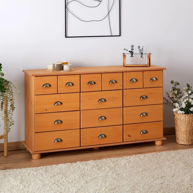 IDIMEX Kommode COLMAR, Schubladenschrank Kommode Apothekerschrank Sideboard mit 12 Schubladen – Bild 2