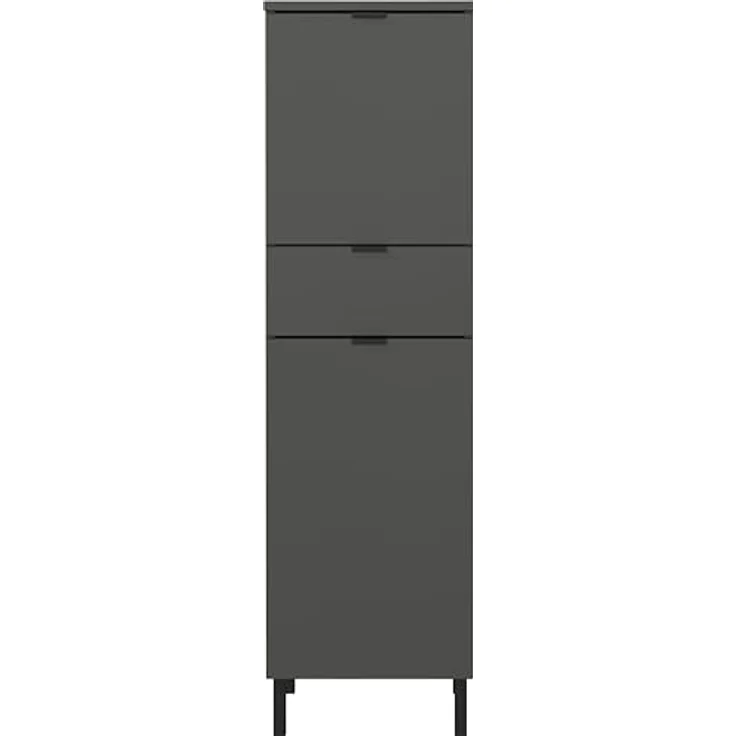 Germania 3-TLG. Bad-Set 9920-547 GW-Arcena, in Graphit, mit Metallfüßen, 109 x 200 x 34 cm (BxHxT) – Bild 9