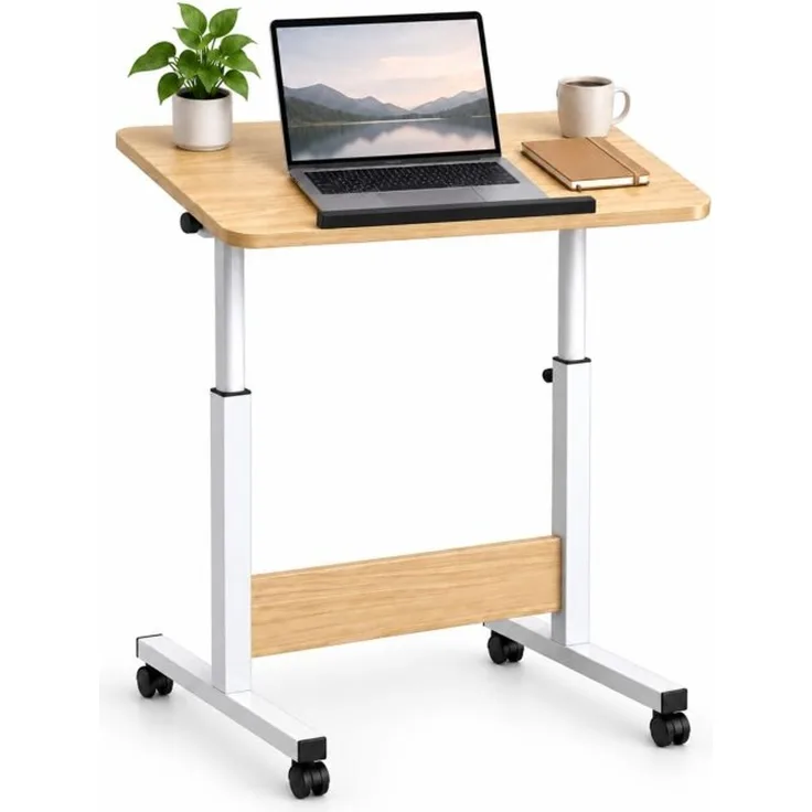 Relaxdays Laptoptisch höhenverstellbar mit Rollen