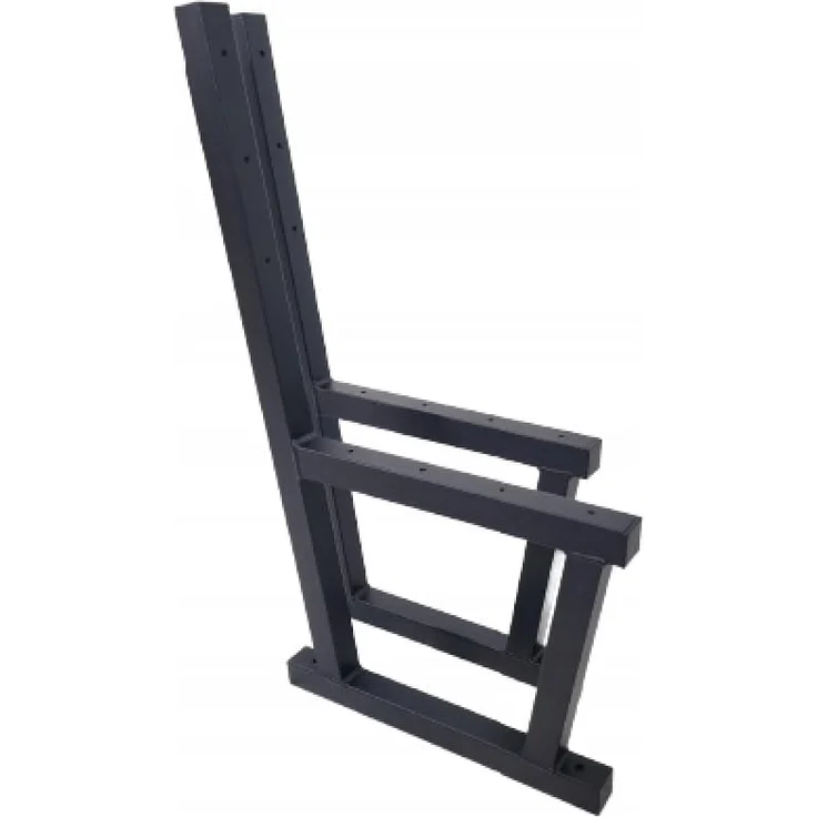 QLS Gartenbank Bankbeine BERLIN (Set 2 Stück, pulverbeschichtet), Bankgestell Bankfüße Beine aus Stahl schwarz – Bild 3