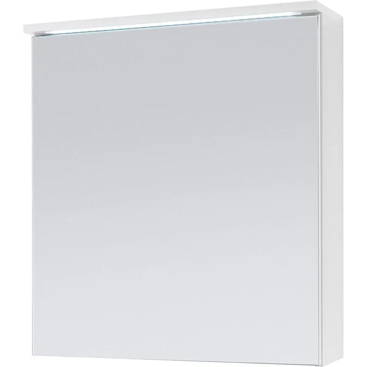 Spiegelschrank >Kirkja< in Weiß - 80x68x22,5cm (BxHxT)