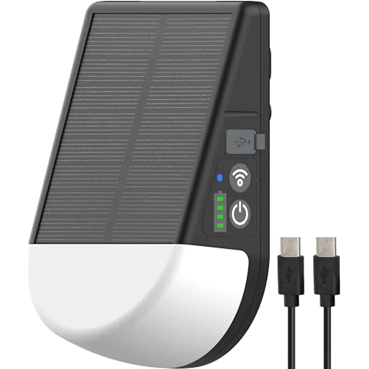 Brennenstuhl Akku Solar LED Outdoor Lampe KL 300 AS, Wandleuchte mit Bewegungsmelder, 250lm, IP54, 3 Leuchtstufen, max. 20h Leuchtdauer, Adapter für Kederschiene – Bild 1