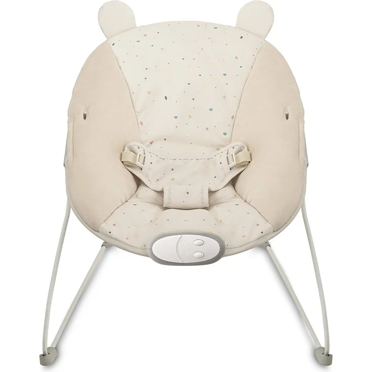 MoMi GLOSSY Babywippe für Babys bis 9 kg, 3-Punkt-Sicherheitsgurt, Metallgestell mit Antirutsch-Füßchen, Gewicht 1,7 kg, Abmessungen 58 x 49 x 53 cm, sensorisches Modul für Kinderförderung – Bild 13