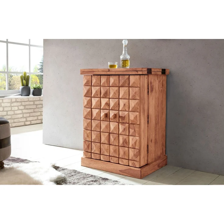 Wohnling 'HARLEM' Hausbar, Massivholz Akazie, 91 x 65 x 50 cm – Bild 5