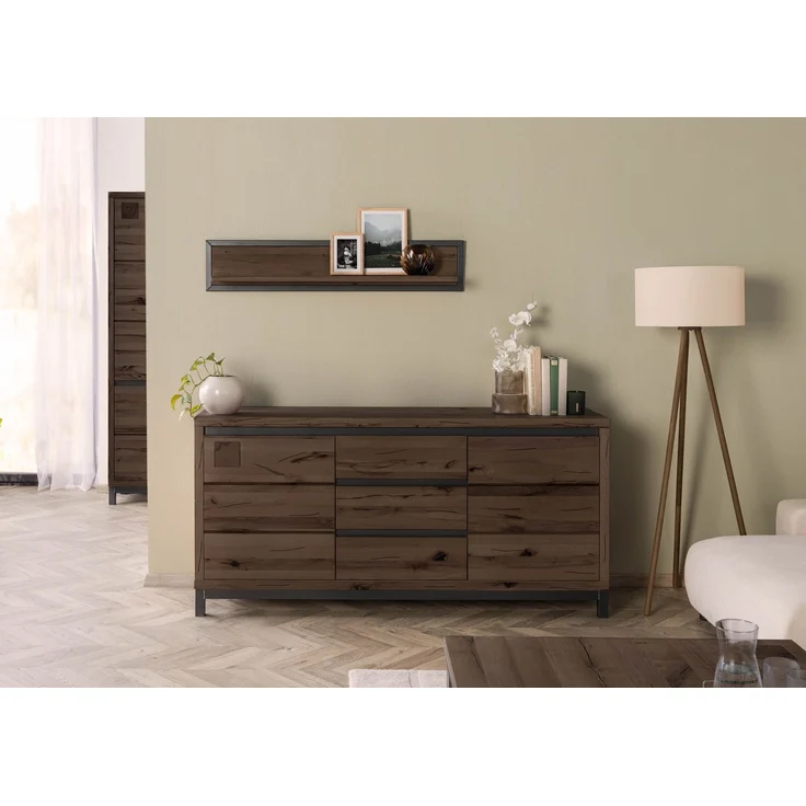 Sideboard Kernbuche 175x45x85 tabacco braun geölt VILLANDERS #209 – Bild 9