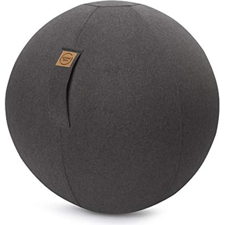 Sitting Ball Hocker Felt 150 l, Outdoor-Sitzsack in Anthrazit mit EPS-Perlen-Füllung und waschbarem Bezug – Bild 1