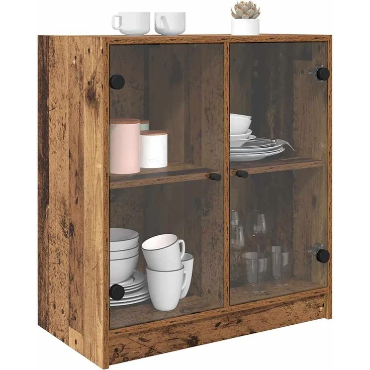 vidaXL Seitenschrank Altholz 68 x 37 x 75,5 cm Holzwerkstoff 886246 – Bild 2