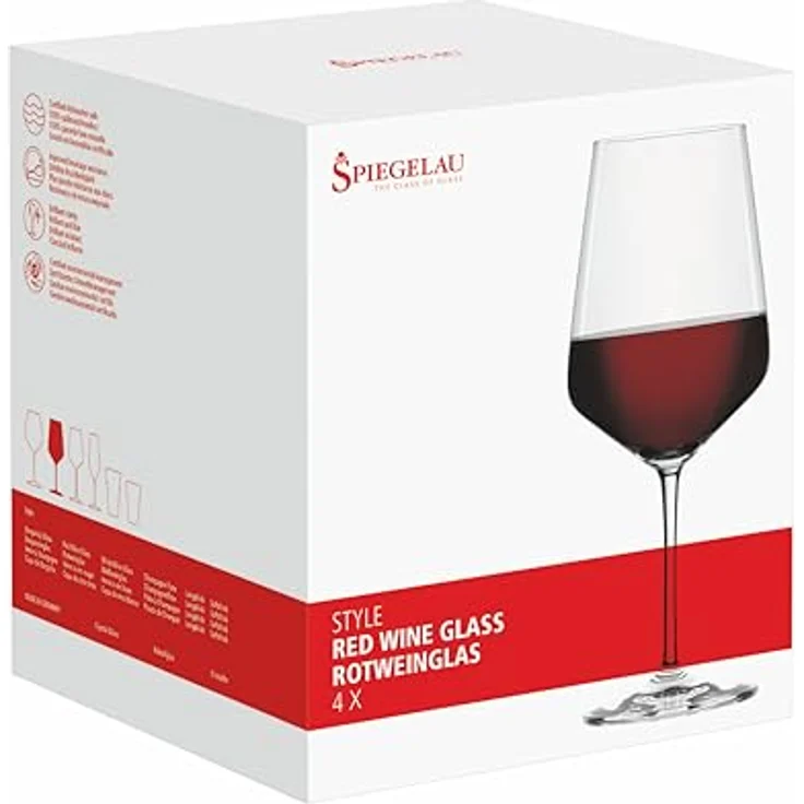 Spiegelau Rotweingläser 630 ml, 4 Stück, Style, 4670181, Weingläser Set aus Kristallglas, Rotwein Gläser spülmaschinenfest – Bild 13