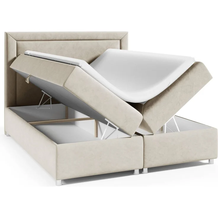 Best for Home Boxspringbett mit Bettkasten Trinity K3 Bonell-Matratze inkl. 7 cm Topper (Polsterbett Doppelbett Boxbett mit gepolstertes Kopfteil, versch. Größen, 140x200 160x200 180x200 200x200 cm), Handwerksqualität – Bild 2