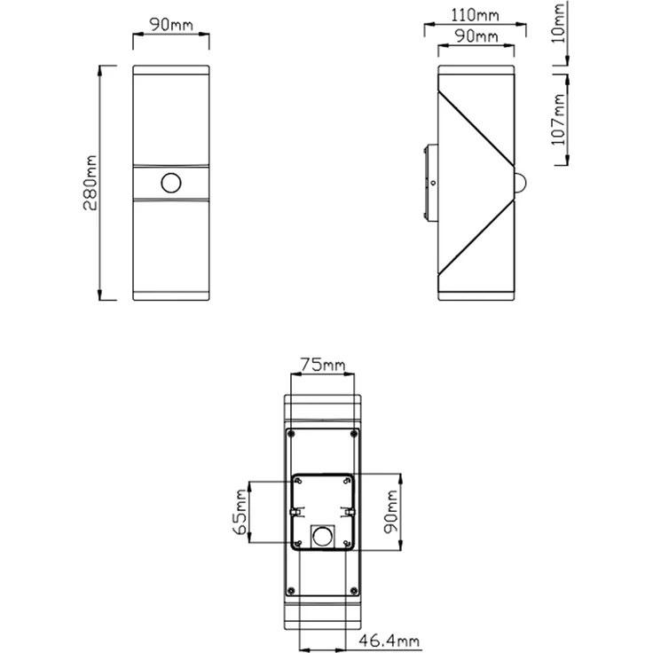 LED Wandleuchte mit Bewegungssensor AVON – Bild 10