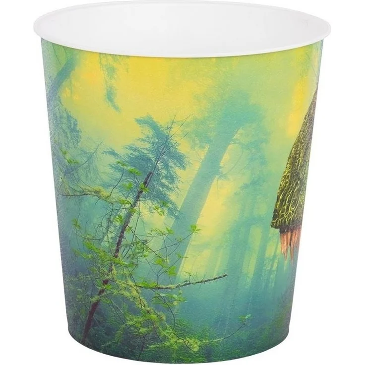 Idena Papierkorb Dinosaurier Motiv, 9 Liter, Kunststoff, Mülleimer für Kinderzimmer, Grün – Bild 2