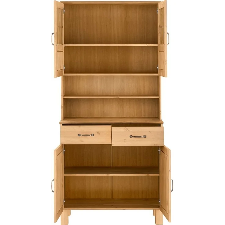 Home affaire Küchenbuffet Alby Breite 85 cm, 2 Glastüren – Bild 3