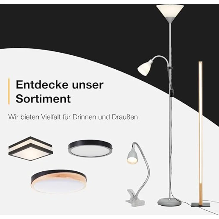 BRILLIANT Nissie Außenlampe weiß – spritzwassergeschützte Außenleuchte mit E27 Fassung – Wegeleuchte für Garten, Einfahrt & Außenbereich – Bild 9