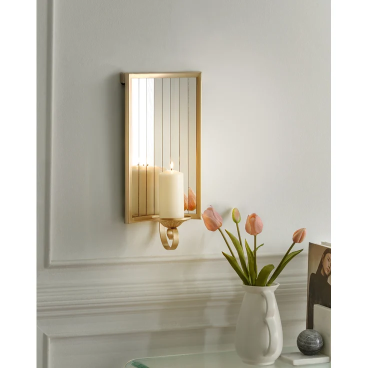 Wandkerzenhalter SOBREDA Metall 41 cm Gold – Bild 3