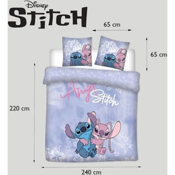 Lilo & Stitch Bettwäsche-Set – 240x220 cm Bettbezug & 65x65 cm Kissenbezug – Bild 6