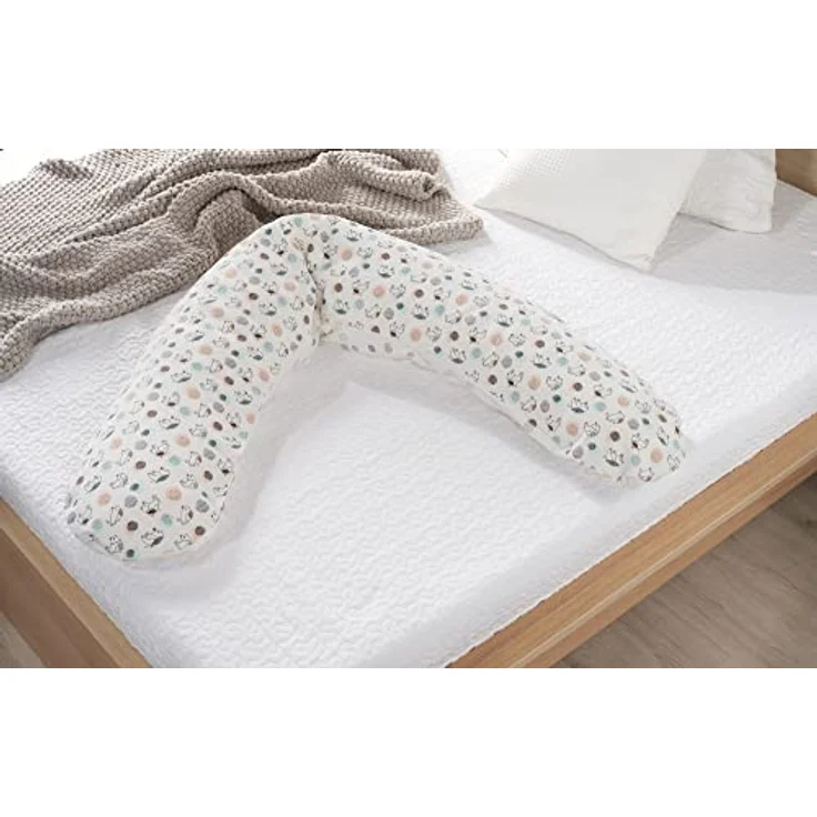 Theraline Ersatzbezug für Stillkissen Das Original 190 cm, Vögelchen flieg, aus 100% Oeko-Tex zertifizierter Baumwolle, waschbar bei 60°C – Bild 4