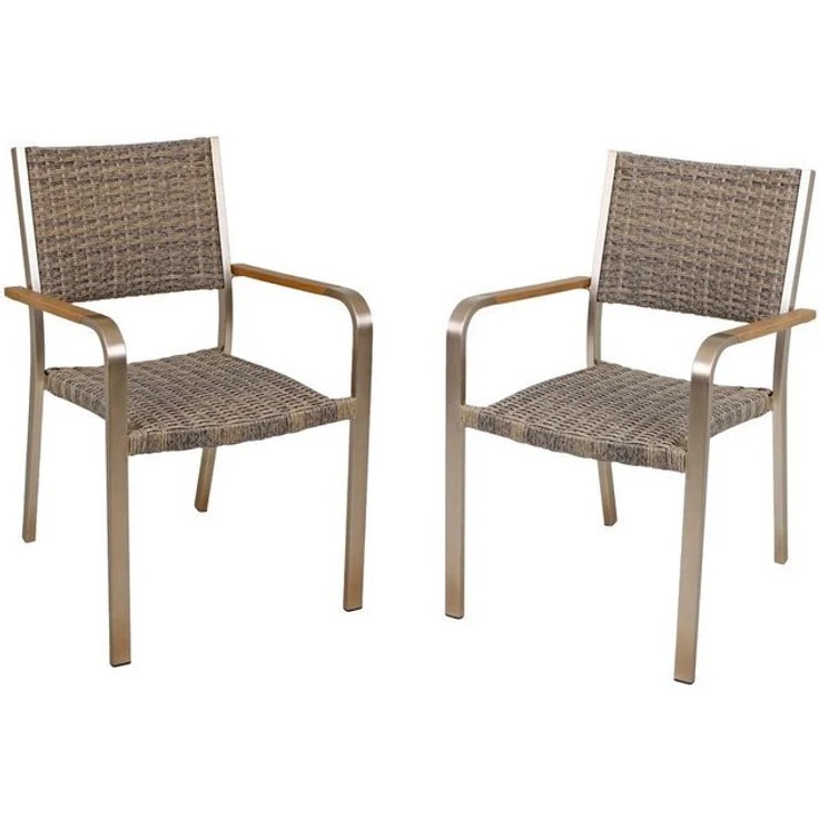 Garden Pleasure Stapelstuhl FLORENCE (Set, 2 St), 2er Set – Bild 4