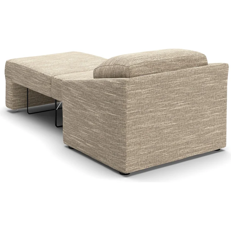 DOMO. collection Sessel Relax Box, Polstersessel mit Boxspringfederung und Schlaffunktion, Armsessel, Cocktailsessel, Loungesessel, 108 x 96 x 86 cm (BxTxH), braun-beige – Bild 8