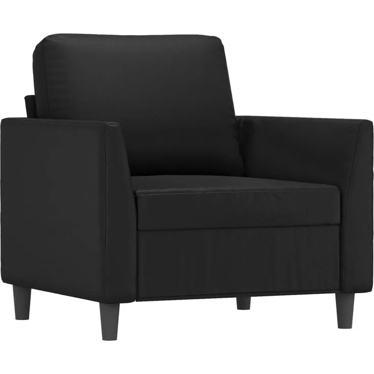vidaXL Sessel Schwarz 60 cm Kunstleder 359323