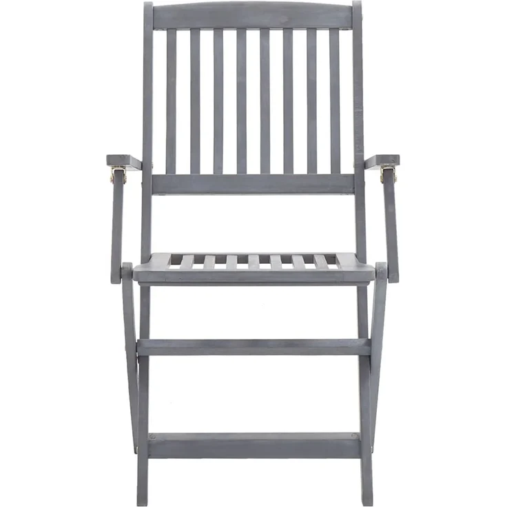 vidaXL Klappbare Gartenstühle 6 Stk. mit Kissen Massivholz Akazie 3065420 – Bild 4