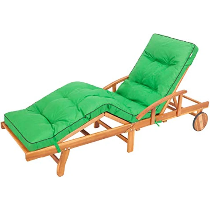 Bjird Liegenauflage, Polyester grün, 200 x 55 x 8 cm – Bild 2