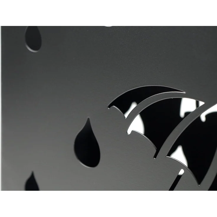 Kobolo Schirmständer Regenschirmständer UMBRELLA aus Metall schwarz – Bild 6