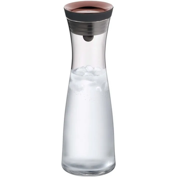 WMF Einfache 1-l-Glaskaraffe aus Kupfer