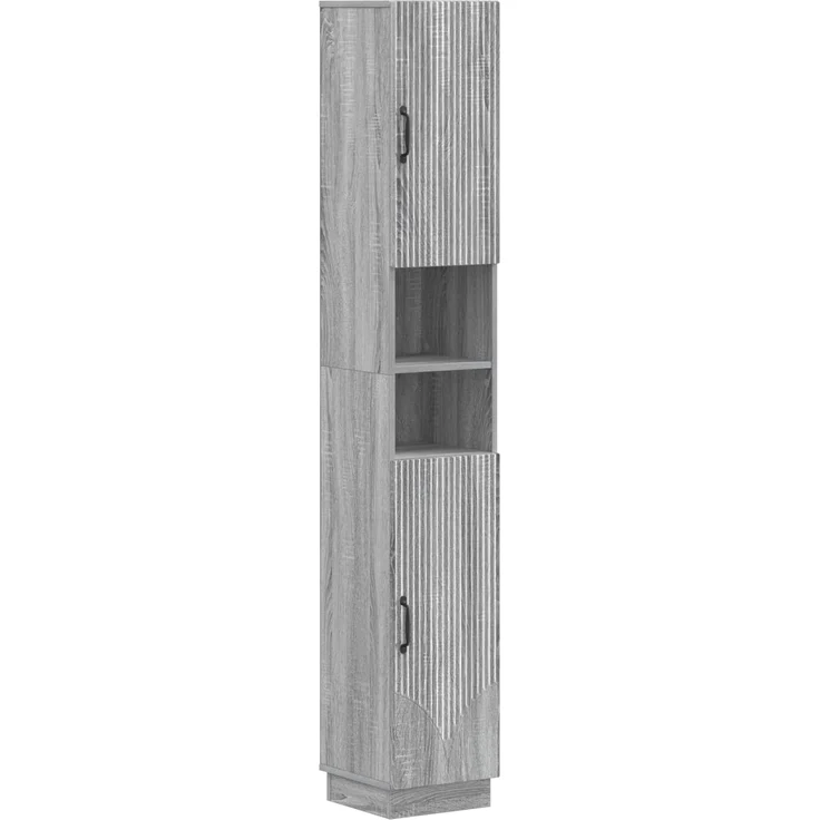 vidaXL 4-teiliges Badezimmer-Schrank-Set HOORN Sonoma-Grau 3417960 – Bild 5