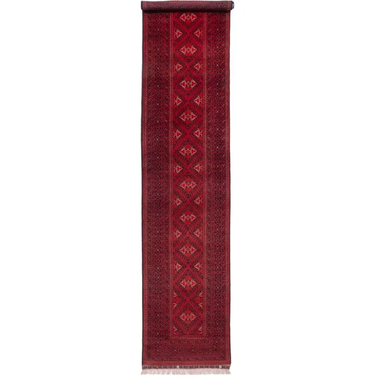 Läufer Afghan - 390 x 77 cm - rot