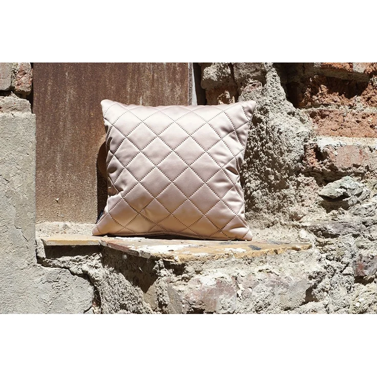 Kissen Deko von Lysel - beige Rauten Huelva 50x50 Polyester Polypropylen kissenbezug Dekokissen – Bild 3