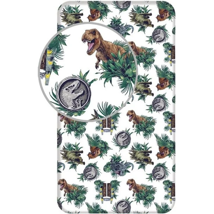 Tinisu Bettlaken Jurassic World Spannbettlaken - 90x200 cm T-Rex Matratzenbezug – Bild 1