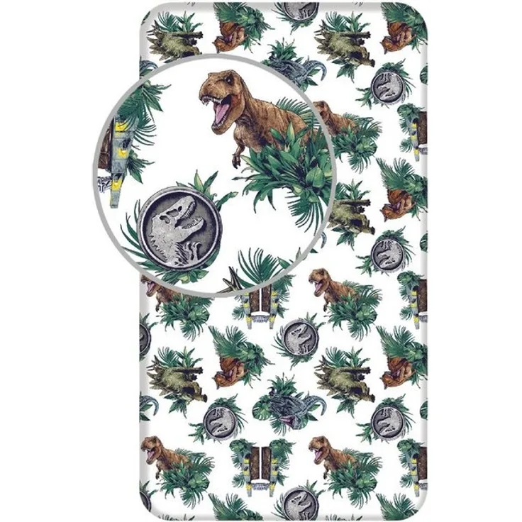 Tinisu Bettlaken Jurassic World Spannbettlaken - 90x200 cm T-Rex Matratzenbezug