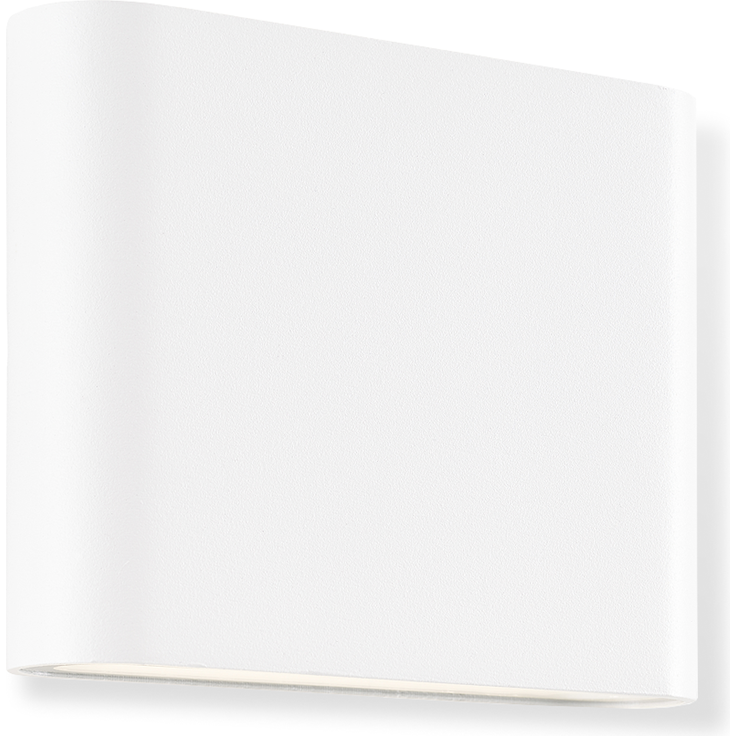 Brilliant Welbie LED Außenwandleuchte weiß, 7W integriert, 700 Lumen, Warmweiß (3000K), IP54 spritzwassergeschützt, Up-/Downlight, 11,5x9x2,9 cm, inkl. Montagematerial