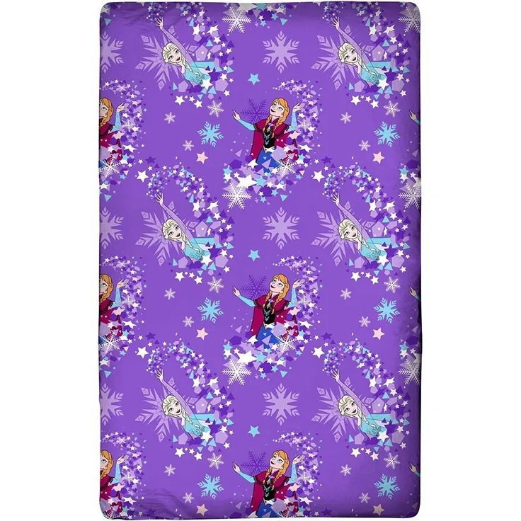 BERONAGE Spannbettlaken Frozen Die Eiskönigin Spannbettlaken 90/100 x 190/200 cm, 100% Baumwolle, Gummizug: ja, (1 Stück)