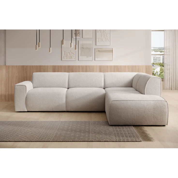 AX LIVING Couch Sofa L Form Didim L Creme – 292 cm stilvoll & bequem R – Bild 2