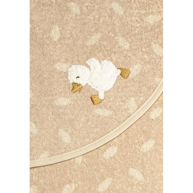 Kapuzen Badetuch aus Jacquard Frottee 80x80 cm mit Applikation Ente Edda Lou, – Bild 3