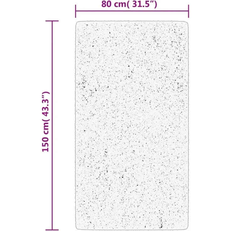vidaXL Teppich HUARTE Kurzflor Weich und Waschbar Anthrazit 80x150 cm 374995 – Bild 10