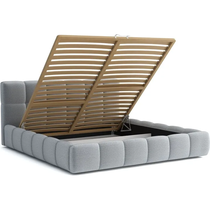 Polsterbett Doppelbett GIOTTO 160x200cm Stoff Monolith Dunkelgrün
