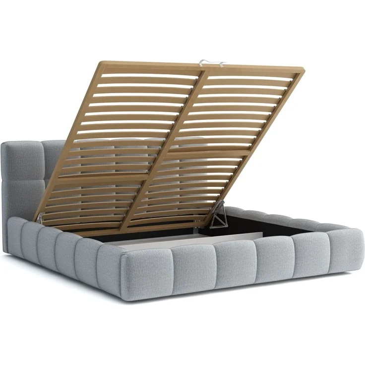 Polsterbett Doppelbett GIOTTO 160x200cm Stoff Monolith Dunkelgrün