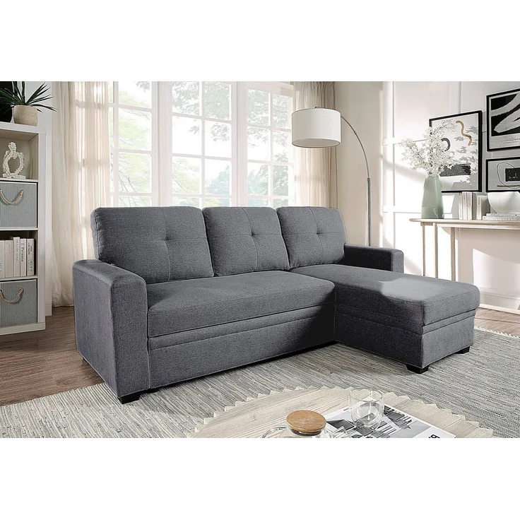 ATLANTIC home collection Ecksofa Gerrit L-Form, Schlafsofa, mit Bettkasten, Recamiere rechts oder links montierbar – Bild 1